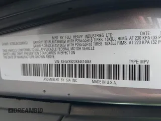 2008 Subaru Tribeca Limited с VIN 4S4WX92DX84414848, выставлен на аукционе IAAI как лот 42094467 с пробегом 322 852 миль миль и . История ставок и продаж доступна на DreamBid. Изображение 9.