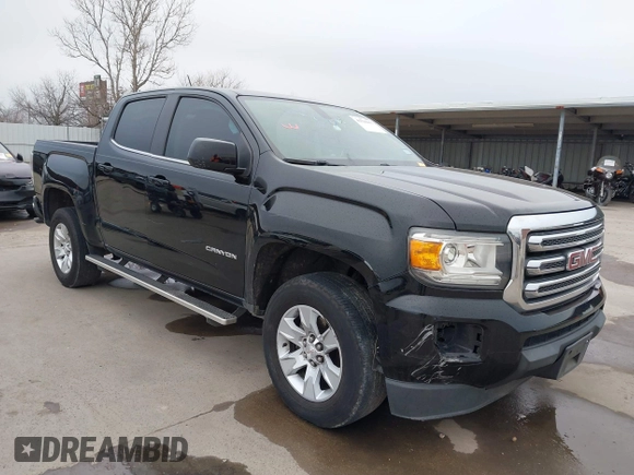 2015 GMC Canyon 2WD SLE with VIN 1GTG5BE30F1139093, listed as a IAAI auction lot 41596657 with 143,834 mi miles. Bid and sale history available at carsss.com. Image 1.