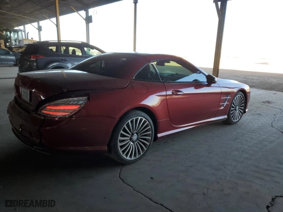 2015 Mercedes-Benz SL-Class SL 550 with VIN WDDJK7DAXFF034551, listed as a Copart auction lot 87262454 with 31,926 mi miles and Salvage Title. Bid and sale history available at carsss.com. Image 3.