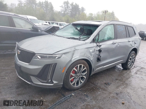 2023 Cadillac XT6 AWD Sport with VIN 1GYKPHRS2PZ179987, listed as a IAAI auction lot 42169973 with 20,623 mi miles and . Bid and sale history available at DreamBid. Image 2.