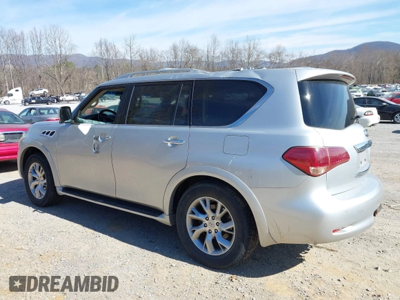 2011 Infiniti QX56 7-passenger with VIN JN8AZ2NE4B9003884, listed as a IAAI auction lot 41790480 with 108,118 mi miles. Bid and sale history available at carsss.com. Image 6.