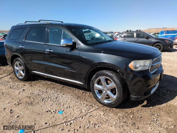 2012 Dodge Durango Citadel with VIN 1C4RDJEG7CC330910, listed as a Copart auction lot 47069995 with 166,864 mi miles and Salvage Title. Bid and sale history available at carsss.com. Image 4.