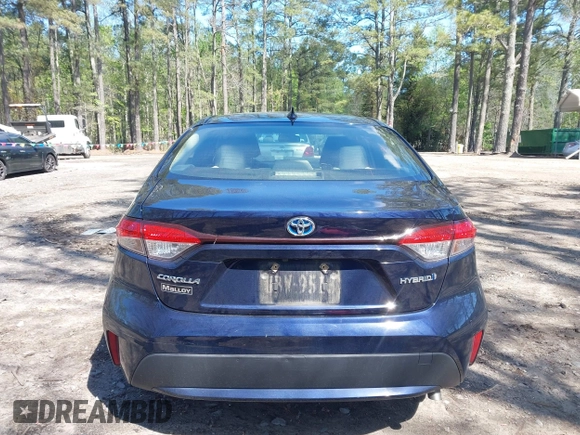 2021 Toyota Corolla Hybrid LE with VIN JTDEAMDE9MJ008582, listed as a IAAI auction lot 41998098 with 113,863 mi miles. Bid and sale history available at carsss.com. Image 15.