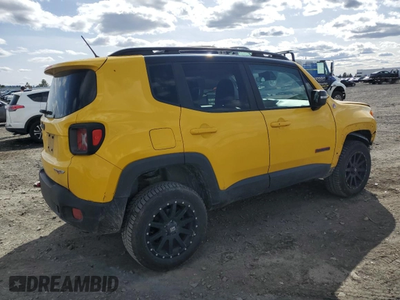 2016 Jeep Renegade Trailhawk with VIN ZACCJBCT7GPD99778, listed as a Copart auction lot 52452165 with 138,138 mi miles and Salvage Title. Bid and sale history available at carsss.com. Image 3.