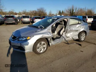 2014 Honda Civic LX z VIN 19XFB2F50EE247004, wystawiony jako Copart lot #42604345 z przebiegiem 46 670 mil mil oraz Szkoda całkowita • Salvage title. Historia ofert i sprzedaży dostępna na DreamBid. Obrazek 1.