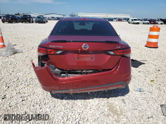 2023 Nissan Sentra SV z VIN 3N1AB8CV5PY269389, wystawiony jako Copart lot #55864775 z przebiegiem 24 964 mil mil oraz Szkoda całkowita • Salvage title. Historia ofert i sprzedaży dostępna na DreamBid. Obrazek 6.