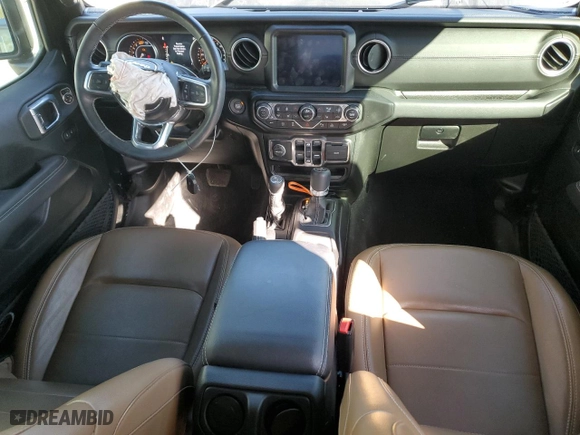2022 Jeep Wrangler Unlimited Sahara with VIN 1C4HJXEN3NW159273, listed as a Copart auction lot 44634225 with 24,548 mi miles and Salvage Title. Bid and sale history available at carsss.com. Image 8.