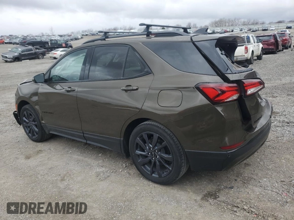 2024 Chevrolet Equinox RS with VIN 3GNAXMEG0RL161372, listed as a Copart auction lot 76330864 with 11,312 mi miles and Salvage title. Bid and sale history available at DreamBid. Image 2.