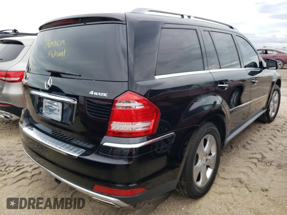 2011 Mercedes-Benz GL-Class GL 450 with VIN 4JGBF7BE0BA643904, listed as a Copart auction lot 62834622 with 0 mi miles and Salvage Title. Bid and sale history available at carsss.com. Image 4.