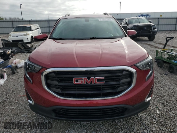 2019 GMC Terrain SLE with VIN 3GKALTEV8KL176032, listed as a Copart auction lot 51833195 with 71,626 mi miles and Salvage Title. Bid and sale history available at DreamBid. Image 5.