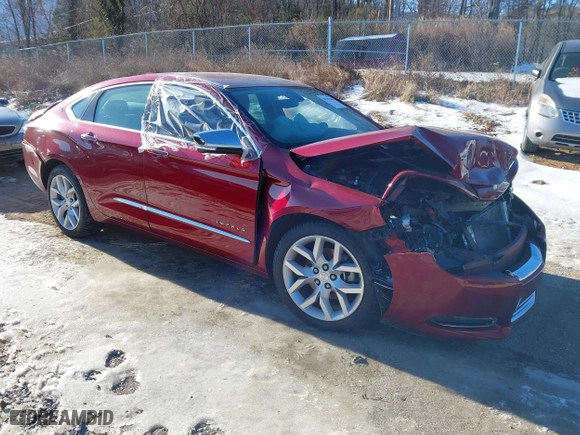 2020 Chevrolet Impala Premier with VIN 1G1105S3XLU106342, listed as a IAAI auction lot 41327286 with 63,611 mi miles. Bid and sale history available at carsss.com. Image 1.