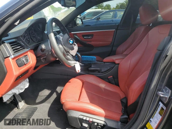 2015 BMW 4 Series 435i xDrive with VIN WBA4B3C51FGV48297, listed as a Copart auction lot 60950394 with 105,509 mi miles and Salvage Title. Bid and sale history available at DreamBid. Image 7.