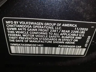 2021 Volkswagen Passat SE z VIN 1VWSA7A39MC001401, wystawiony jako IAAI lot #42019308 z przebiegiem 82 203 mil mil oraz . Historia ofert i sprzedaży dostępna na DreamBid. Obrazek 9.