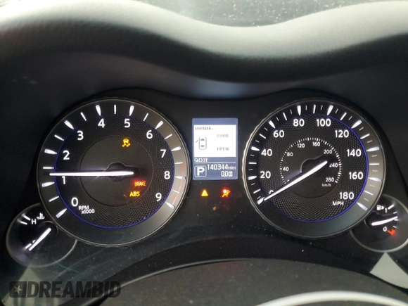 2015 Infiniti Q70 with VIN JN1BY1APXFM540740, listed as a Copart auction lot 55479495 with 140,344 mi miles and Salvage title. Bid and sale history available at DreamBid. Image 9.