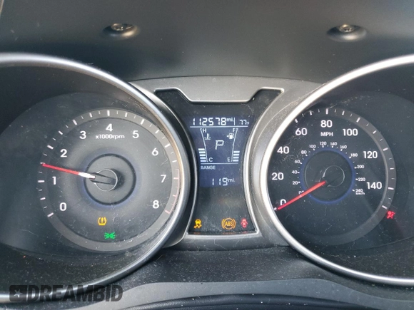 2017 Hyundai Veloster Value Edition with VIN KMHTC6AD6HU318164, listed as a Copart auction lot 48585725 with 112,578 mi miles and Salvage Title. Bid and sale history available at carsss.com. Image 9.
