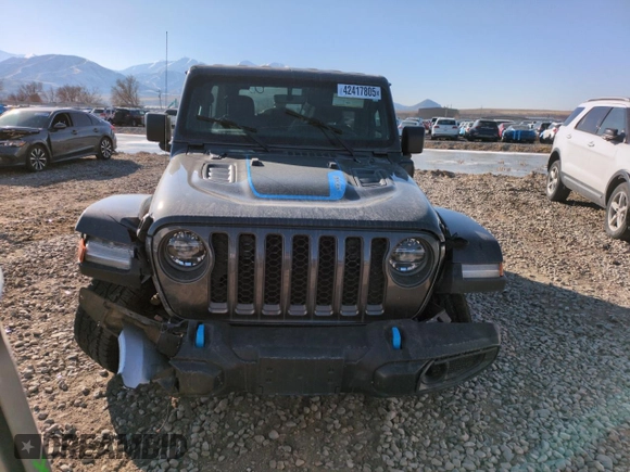 2022 Jeep Wrangler Unlimited Rubicon with VIN 1C4JJXR62NW169992, listed as a Copart auction lot 42417805 with 43,852 mi miles and Salvage title. Bid and sale history available at DreamBid. Image 5.