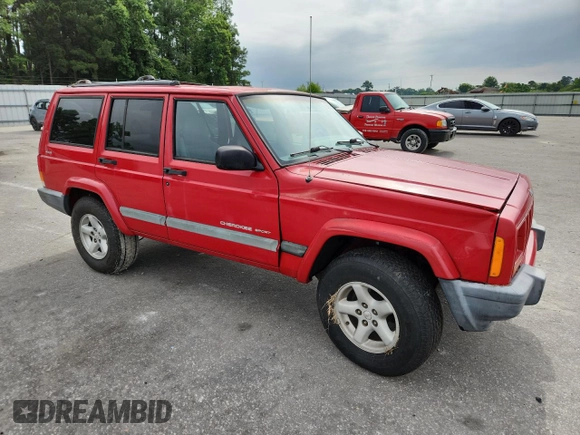 2001 Jeep Cherokee Sport with VIN 1J4FF48S31L515607, listed as a Copart auction lot 58614175 with 178,138 mi miles and Non repairable. Bid and sale history available at DreamBid. Image 4.