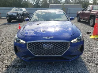 2019 Genesis G70 Advanced with VIN KMTG34LA0KU031831, listed as a Copart auction lot 74496674 with 46,714 mi miles and Salvage Title. Bid and sale history available at DreamBid. Image 5.