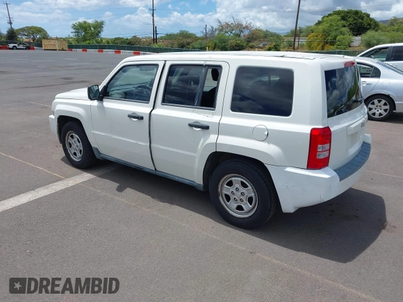 2008 Jeep Patriot Sport with VIN 1J8FT28038D647491, listed as a IAAI auction lot 42279472 with 164,527 mi miles and . Bid and sale history available at DreamBid. Image 3.