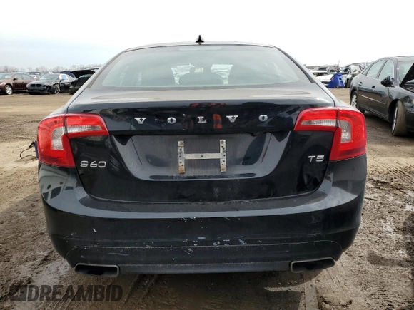 2014 Volvo S60 T5 with VIN YV1612FS6E2281223, listed as a Copart auction lot 42648005 with 71,004 mi miles and Salvage Title. Bid and sale history available at carsss.com. Image 6.
