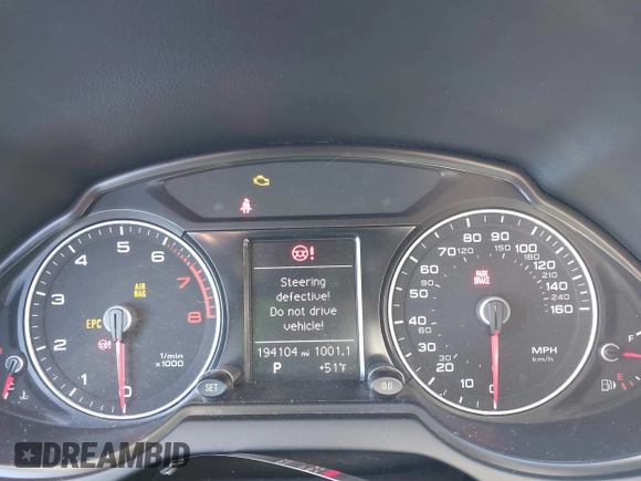2014 Audi Q5 Premium with VIN WA1CFAFP4EA017515, listed as a IAAI auction lot 41000205 with 194,104 mi miles and . Bid and sale history available at DreamBid. Image 7.