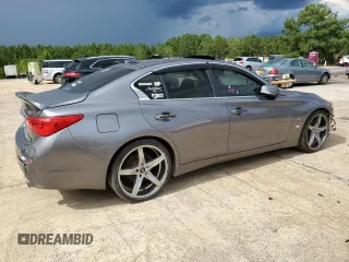 2015 Infiniti Q50 with VIN JN1BV7AP3FM342500, listed as a Copart auction lot 60143085 with 199,848 mi miles and Salvage title. Bid and sale history available at DreamBid. Image 3.
