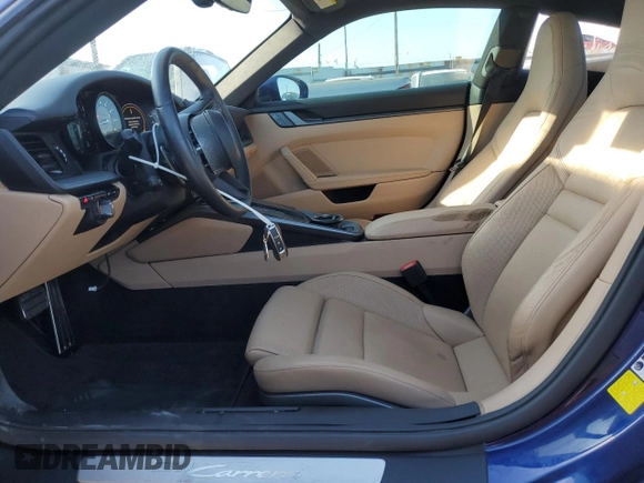 2020 Porsche 911 Carrera with VIN WP0AA2A96LS205552, listed as a Copart auction lot 52935275 with 32,994 mi miles and Salvage Title. Bid and sale history available at DreamBid. Image 7.