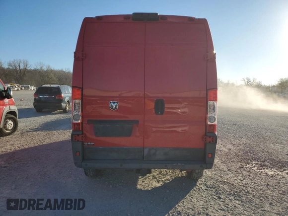 2015 Ram ProMaster Cargo with VIN 3C6TRVDG9FE520325, listed as a Copart auction lot 82393334 with 169,415 mi miles and Salvage Title. Bid and sale history available at carsss.com. Image 6.