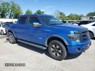 2013 Ford F-150 XL with VIN 1FTFW1ET4DKG27781, listed as a Copart auction lot 57953075 with 151,280 mi miles and Salvage title. Bid and sale history available at DreamBid. Image 4.