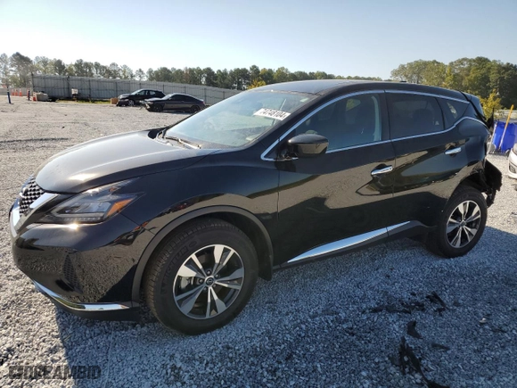 2023 Nissan Murano S with VIN 5N1AZ2AJXPC141398, listed as a Copart auction lot 74748104 with 17,617 mi miles and Salvage Title. Bid and sale history available at carsss.com. Image 1.