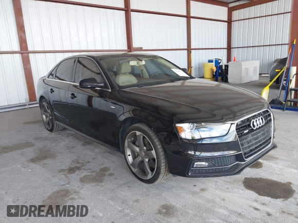 2015 Audi A4 Premium Plus with VIN WAUFFAFL9FN018103, listed as a IAAI auction lot 42168517 with 111,268 mi miles. Bid and sale history available at carsss.com. Image 1.