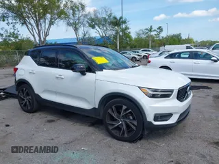 2019 Volvo XC40 R-Design with VIN YV4162UM0K2142459, listed as a IAAI auction lot 41801209 with 75,193 mi miles and . Bid and sale history available at DreamBid. Image 1.