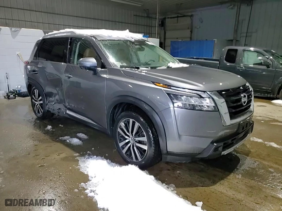 2023 Nissan Pathfinder Platinum with VIN 5N1DR3DJ1PC208078, listed as a Copart auction lot 42957895 with 40,105 mi miles and Salvage Title. Bid and sale history available at carsss.com. Image 15.