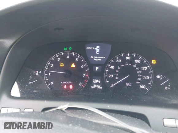 2010 Lexus LS 460 with VIN JTHCL5EF5A5005096, listed as a IAAI auction lot 42426408 with 188,002 mi miles and . Bid and sale history available at DreamBid. Image 7.