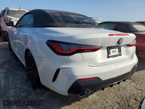 2022 BMW 4 Series 430i with VIN WBA23AT02NCJ38076, listed as a Copart auction lot 76186884 with 21,106 mi miles and Non repairable. Bid and sale history available at DreamBid. Image 6.