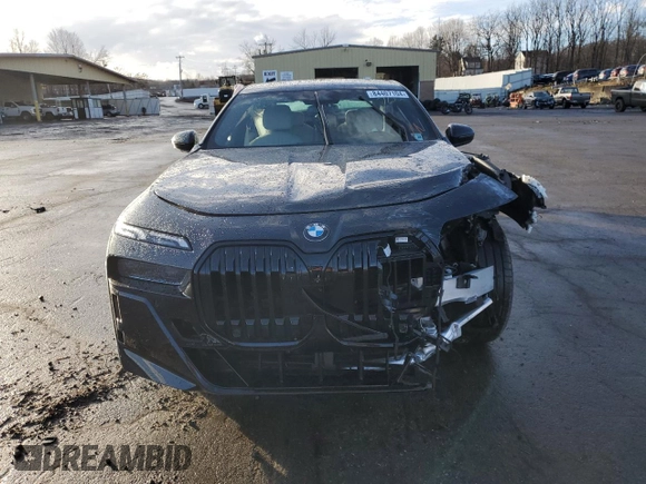 2023 BMW 7 Series 760i xDrive with VIN WBA33EJ0XPCM80117, listed as a Copart auction lot 84407104 with Not provided miles and Salvage title. Bid and sale history available at DreamBid. Image 5.