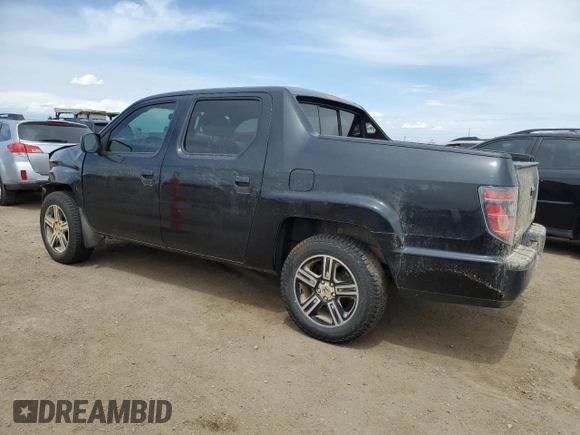 2013 Honda Ridgeline Sport with VIN 5FPYK1F74DB017907, listed as a Copart auction lot 55666355 with 140,117 mi miles and Salvage title. Bid and sale history available at DreamBid. Image 2.