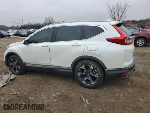 2018 Honda CR-V Touring with VIN 2HKRW2H98JH695059, listed as a Copart auction lot 86452054 with 114,437 mi miles and Salvage Title. Bid and sale history available at DreamBid. Image 2.