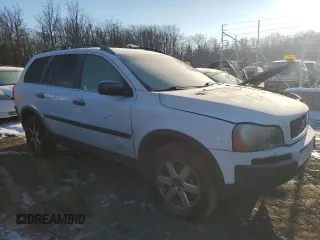 2004 Volvo XC90 with VIN YV1CZ59H141079696, listed as a Copart auction lot 88282705 with Not Provided miles and Salvage Title. Bid and sale history available at carsss.com. Image 4.