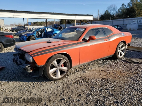 2010 Dodge Challenger SRT-8 with VIN 2B3CJ7DW8AH308873, listed as a Copart auction lot 88857005 with 162,537 mi miles and Salvage title. Bid and sale history available at DreamBid. Image 1.