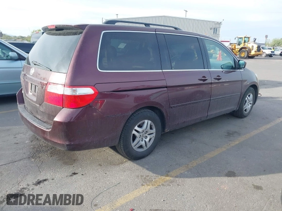 2007 Honda Odyssey EX-L with VIN 5FNRL38737B432708, listed as a IAAI auction lot 42116022 with 312,934 mi miles. Bid and sale history available at carsss.com. Image 4.