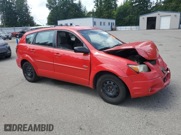 2004 Pontiac Vibe with VIN 5Y2SL62804Z428254, listed as a Copart auction lot 60557045 with Not provided miles and Salvage title. Bid and sale history available at DreamBid. Image 4.