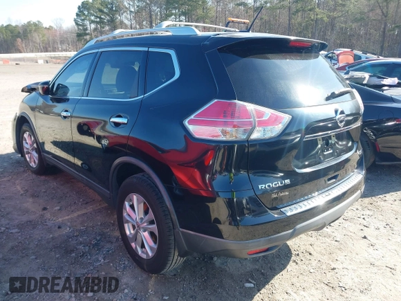 2016 Nissan Rogue SV with VIN KNMAT2MT4GP733892, listed as a IAAI auction lot 41776300 with 120,754 mi miles and . Bid and sale history available at DreamBid. Image 3.