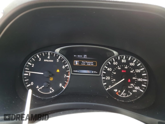2017 Nissan Pathfinder SL with VIN 5N1DR2MM3HC646459, listed as a Copart auction lot 50371155 with 72,420 mi miles and Salvage Title. Bid and sale history available at DreamBid. Image 9.