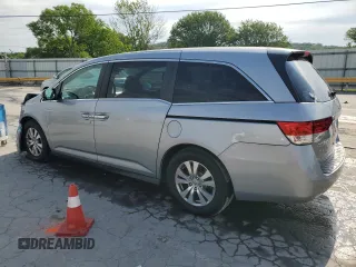 2016 Honda Odyssey EX-L with VIN 5FNRL5H66GB132308, listed as a Copart auction lot 55299495 with 143,174 mi miles and Salvage Title. Bid and sale history available at DreamBid. Image 2.
