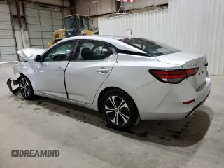 2022 Nissan Sentra SV with VIN 3N1AB8CV9NY290274, listed as a Copart auction lot 50655435 with 53,060 mi miles and Salvage Title. Bid and sale history available at DreamBid. Image 2.
