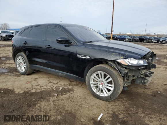 2017 Jaguar F-Pace 35t with VIN SADCS2BV8HA061263, listed as a Copart auction lot 48412045 with 98,290 mi miles and Clean Title. Bid and sale history available at DreamBid. Image 4.