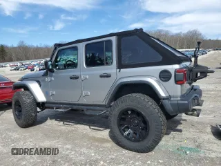 2018 Jeep Wrangler Unlimited Sahara z VIN 1C4HJXEG4JW285606, wystawiony jako Copart lot #49254405 z przebiegiem 57 148 mil mil oraz Szkoda całkowita • Salvage title. Historia ofert i sprzedaży dostępna na DreamBid. Obrazek 2.