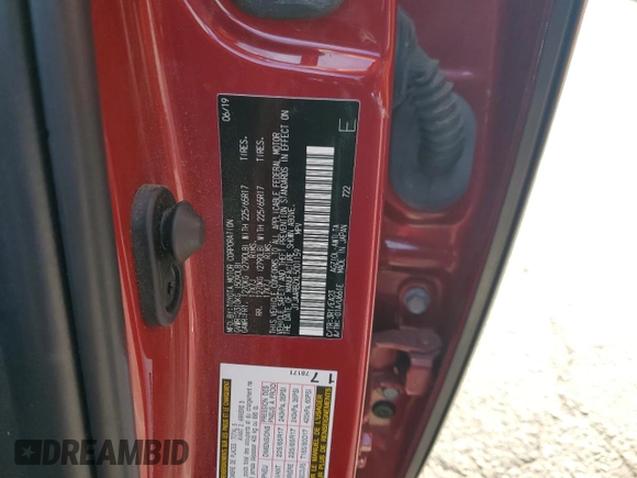 2020 Lexus NX 300 with VIN JTJAARBZXL5001159, listed as a Copart auction lot 50264585 with 49,024 mi miles and Salvage title. Bid and sale history available at DreamBid. Image 13.