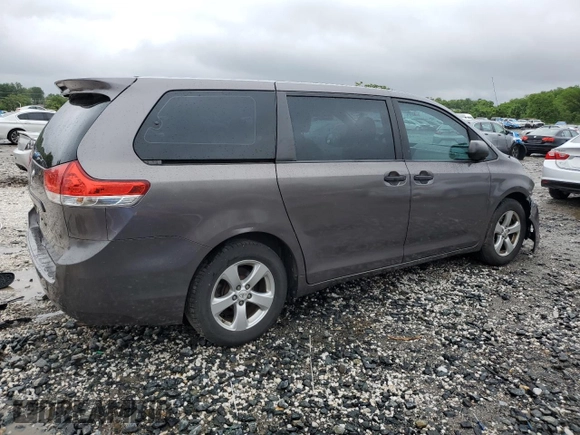 2011 Toyota Sienna with VIN 5TDZK3DC2BS114489, listed as a Copart auction lot 57773685 with 177,147 mi miles and Salvage title. Bid and sale history available at DreamBid. Image 3.
